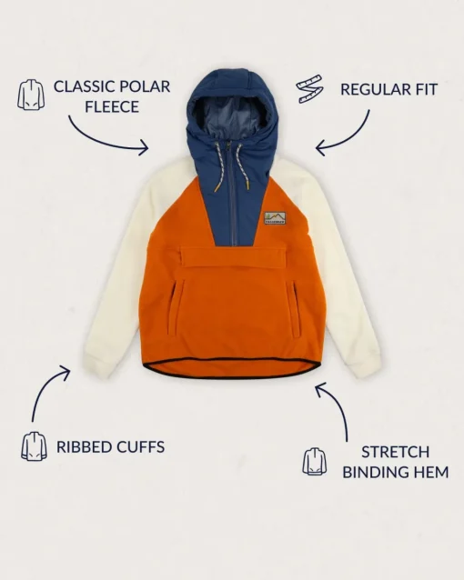Alexander Recycled Polar Hooded Fleece