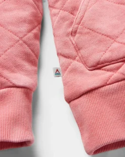 Clementine Recycled Quilted Popper Up Hoodie