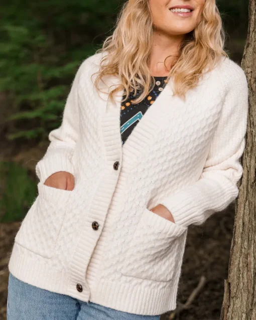 Homey Recycled Knitted Cable Cardigan