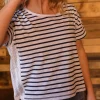 Magnolia Recycled Cotton Crochet Trim T-Shirt