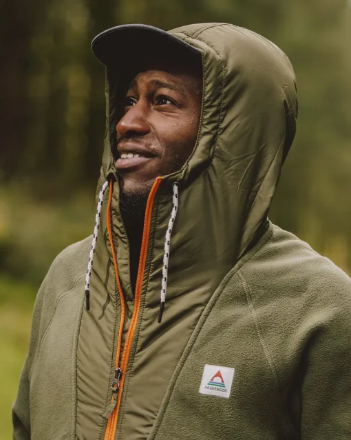 Woodland Hooded 1/2 Zip Polar Fleece